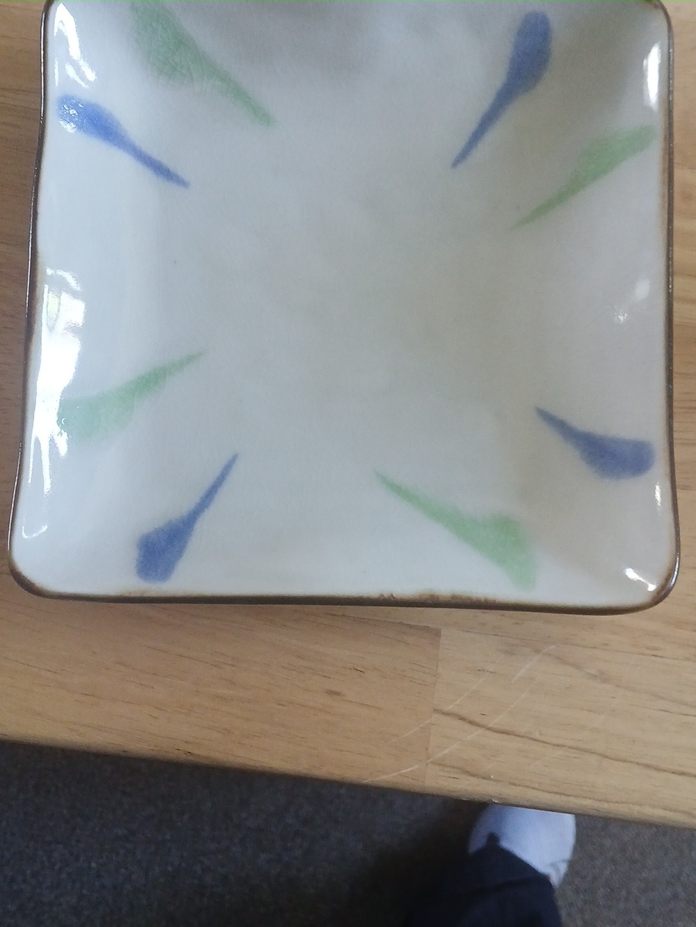 Vintage Pottery Barn Tray Salad Plate Japanese Pottery Ceramic Art